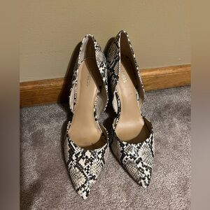 Express Snake Skin Heels